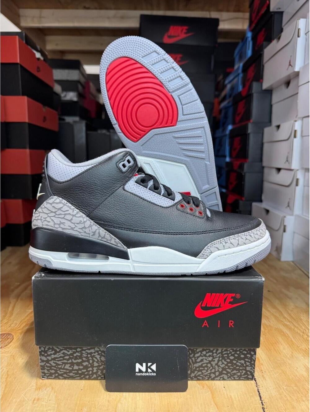 Air Jordan 3 Retro OG 'Black Cement' 2024 MENS SIZE 10